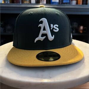 New Era Oakland Athletics/A’s Dark Green and gold 59FIFTY Cap